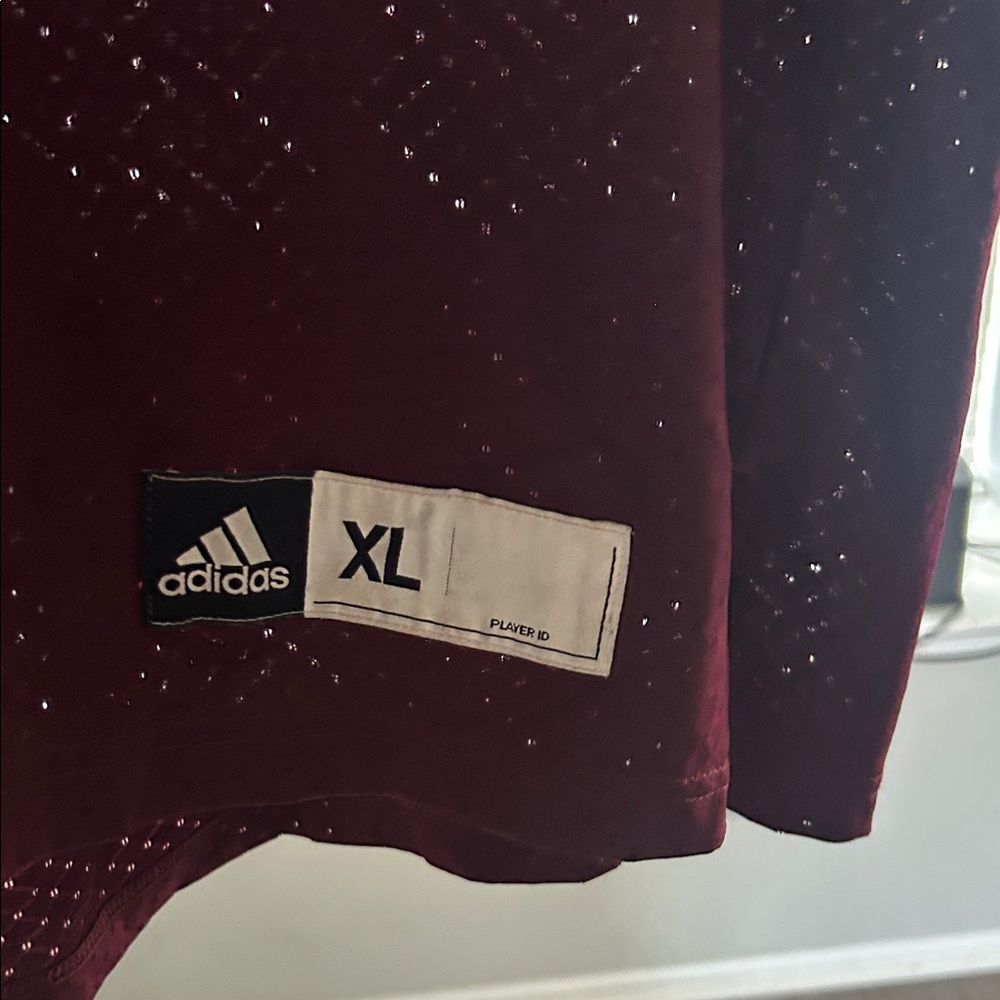 Adidas Maroon Texas A&M Tee with White Print - Picture 3 of 4
